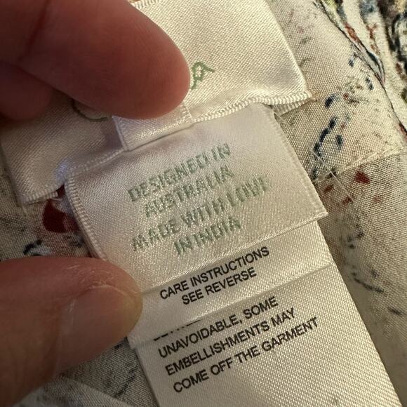 CAMILLA Southern Belle Shorts Multi Floral Silk Embellished Bohemian - Picture 8 of 11